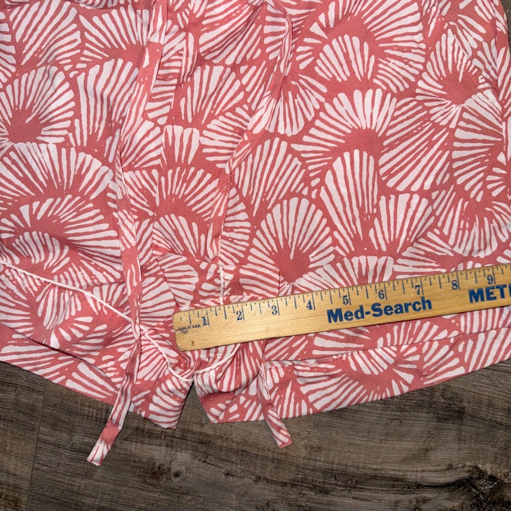 Tommy Bahama Sleepwear Womens Small Pink Tropical Pajama Set Button Top - Picture 7 of 8